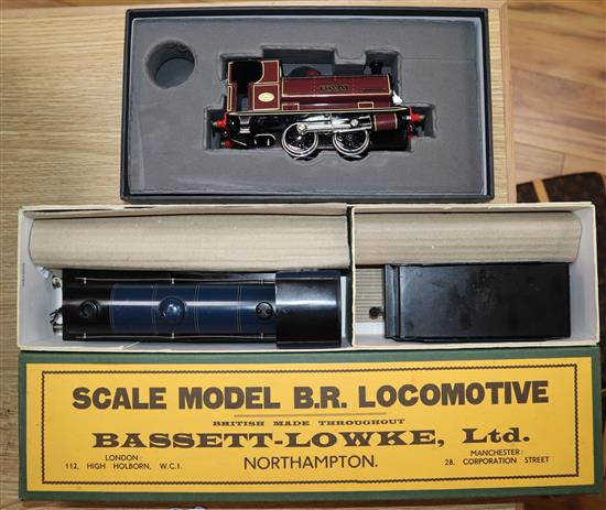 A scale model locomotive and one another by Bassett- Lowke